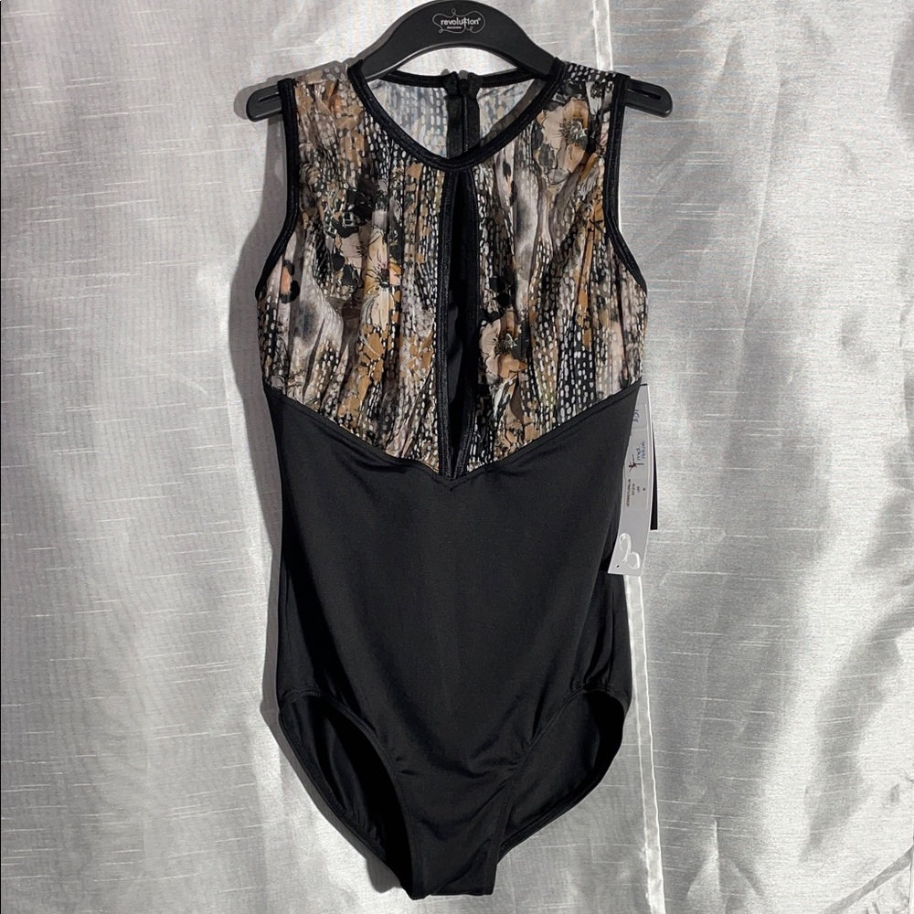 NWT - Leopard Floral Dance Leotard/Bodysuit